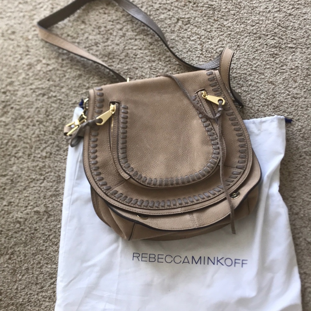 Rebecca Minkoff Taupe Saddle Bag